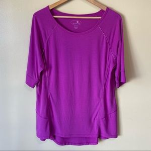Tangerine Purple Workout Top Size XXL